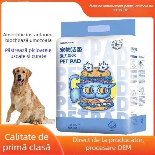 Covoraș absorbant pentru urină pentru animale de companie, gros, cu deodorizant, pentru câini și pisici