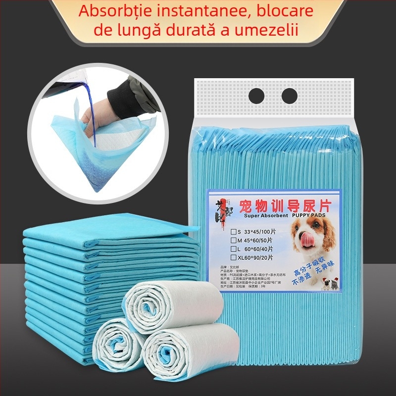 Covoraș absorbant pentru urină pentru animale de companie, gros, cu deodorizant, pentru câini și pisici