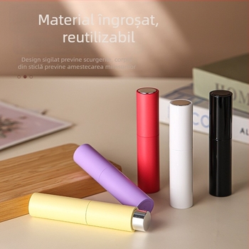 Sticluță de parfum de 10 ml pentru reumplere, cu duză de pulverizare rotativ-extensibilă – sticlă goală
