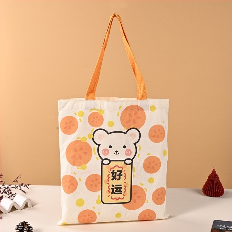 Geantă tote laminată goală, geantă din pânză, geantă de mână din bumbac, geantă pentru studenți în publicitate culturală și creativă, cu logo personalizat