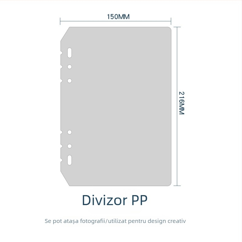 A5 stil coreean, mapă cu 6 găuri, capac rigid, pentru fotografii 3×5 inch și carduri cu vedete