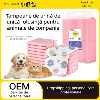 Tampoane de unică folosință pentru animale de companie, dimensiune mare, 7 straturi, groase, absorbante și cu controlul mirosurilor, pentru exterior