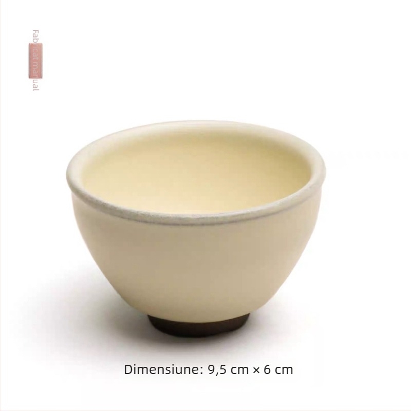 Dragon Kiln cuptor cu lemn – ceașcă albă cu scoică, ceașcă de maestru, set de ceai Kung Fu, ceașcă mare din ceramică
