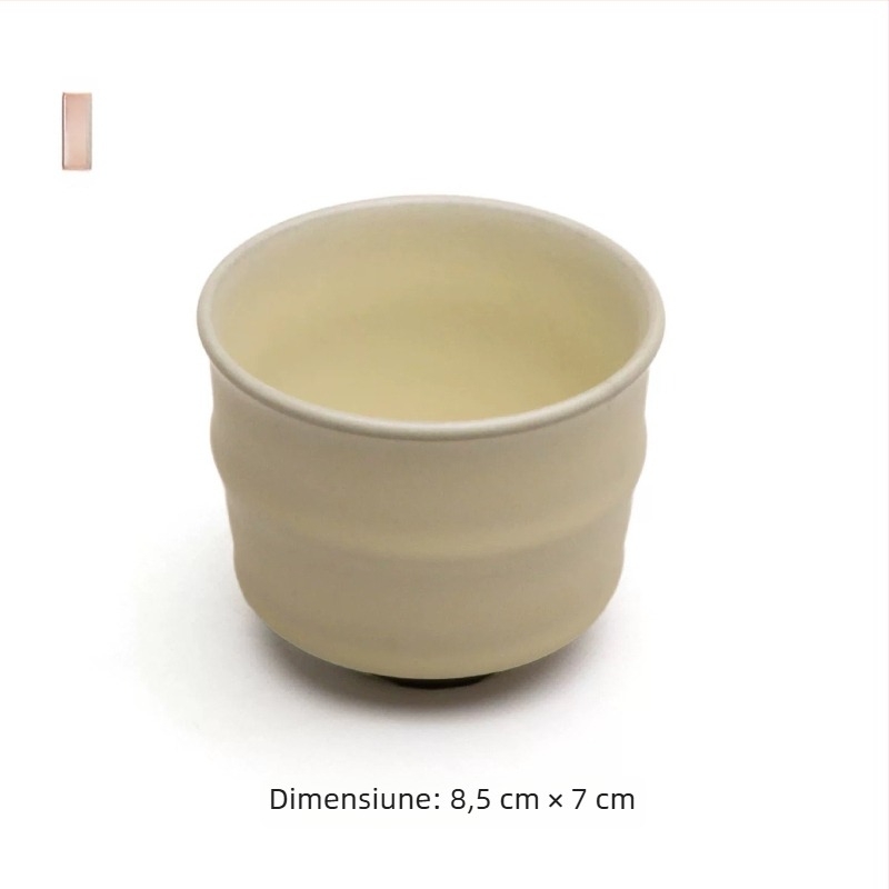 Dragon Kiln cuptor cu lemn – ceașcă albă cu scoică, ceașcă de maestru, set de ceai Kung Fu, ceașcă mare din ceramică