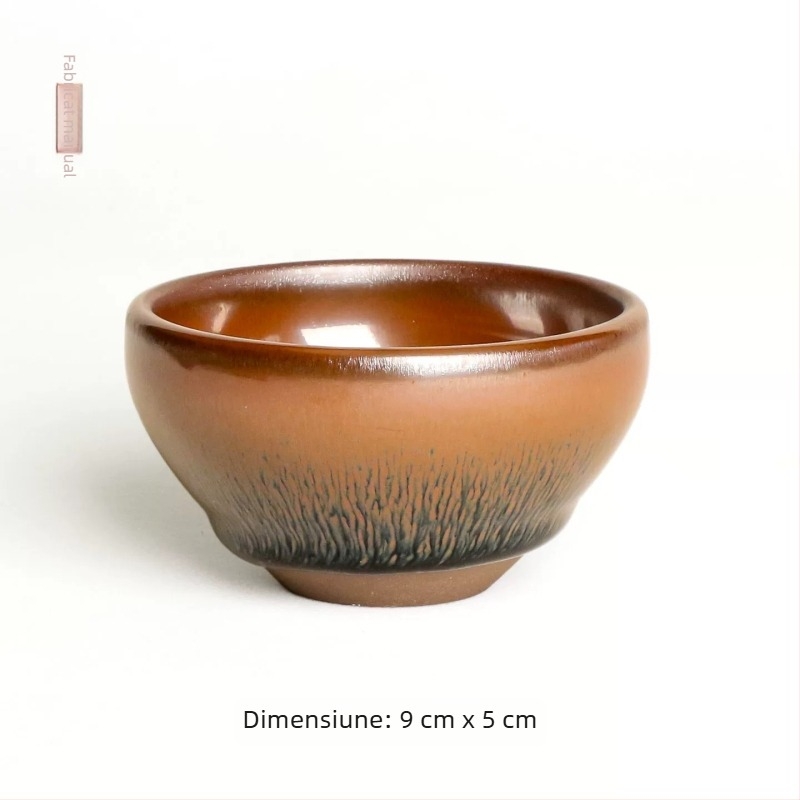 Dragon Kiln cuptor cu lemn – ceașcă albă cu scoică, ceașcă de maestru, set de ceai Kung Fu, ceașcă mare din ceramică