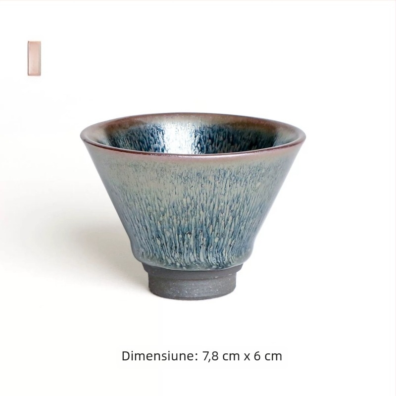 Dragon Kiln cuptor cu lemn – ceașcă albă cu scoică, ceașcă de maestru, set de ceai Kung Fu, ceașcă mare din ceramică