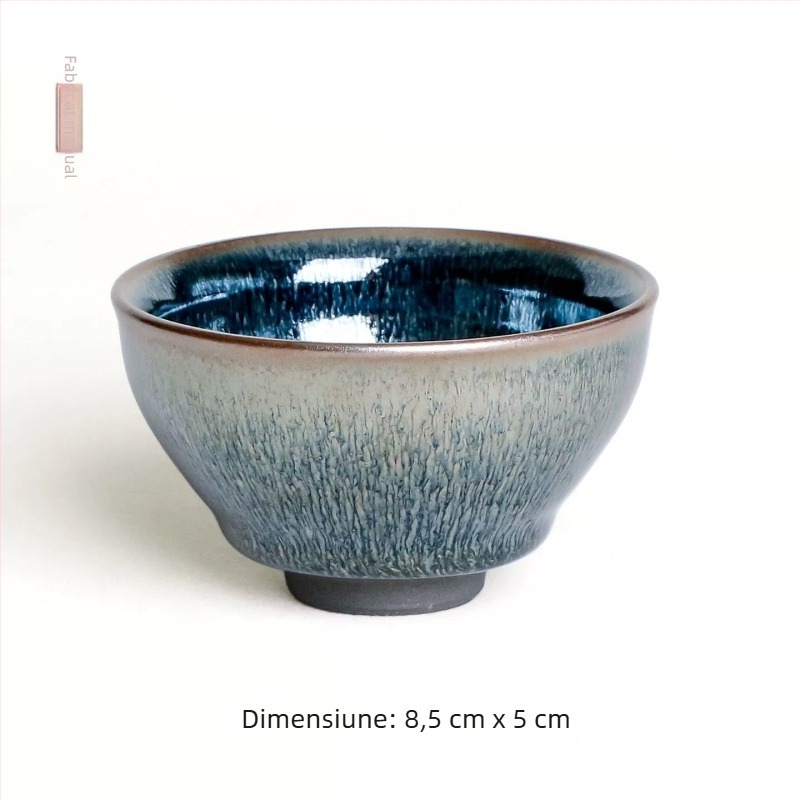 Dragon Kiln cuptor cu lemn – ceașcă albă cu scoică, ceașcă de maestru, set de ceai Kung Fu, ceașcă mare din ceramică