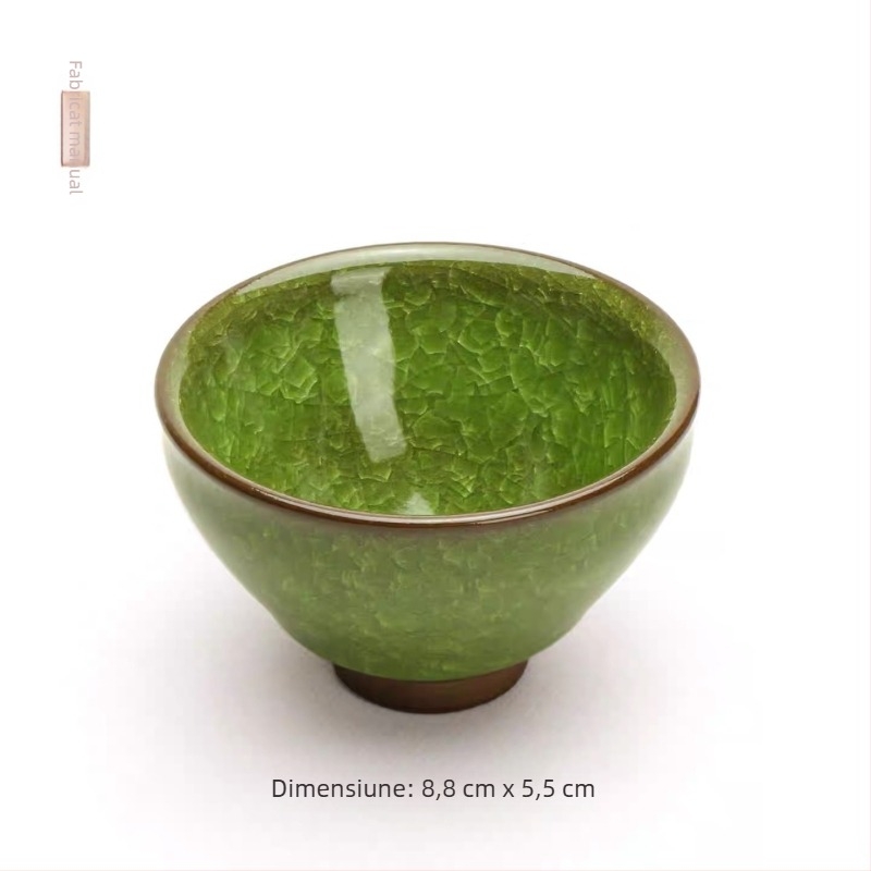 Dragon Kiln cuptor cu lemn – ceașcă albă cu scoică, ceașcă de maestru, set de ceai Kung Fu, ceașcă mare din ceramică