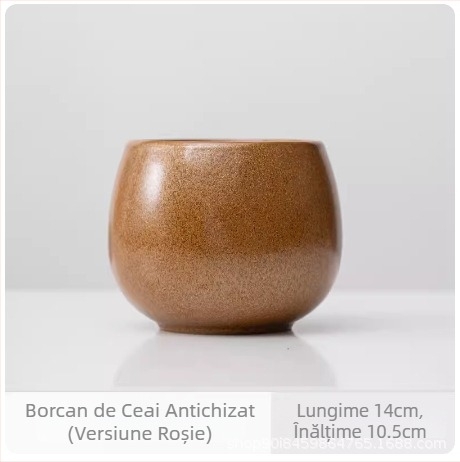 Găleată ceramică pentru resturi de ceai, pentru spălarea ceaiului, design retro