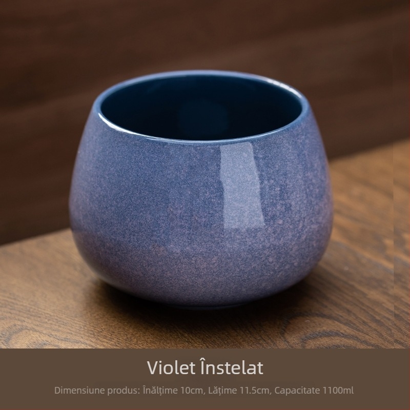 Găleată ceramică pentru resturi de ceai, pentru spălarea ceaiului, design retro