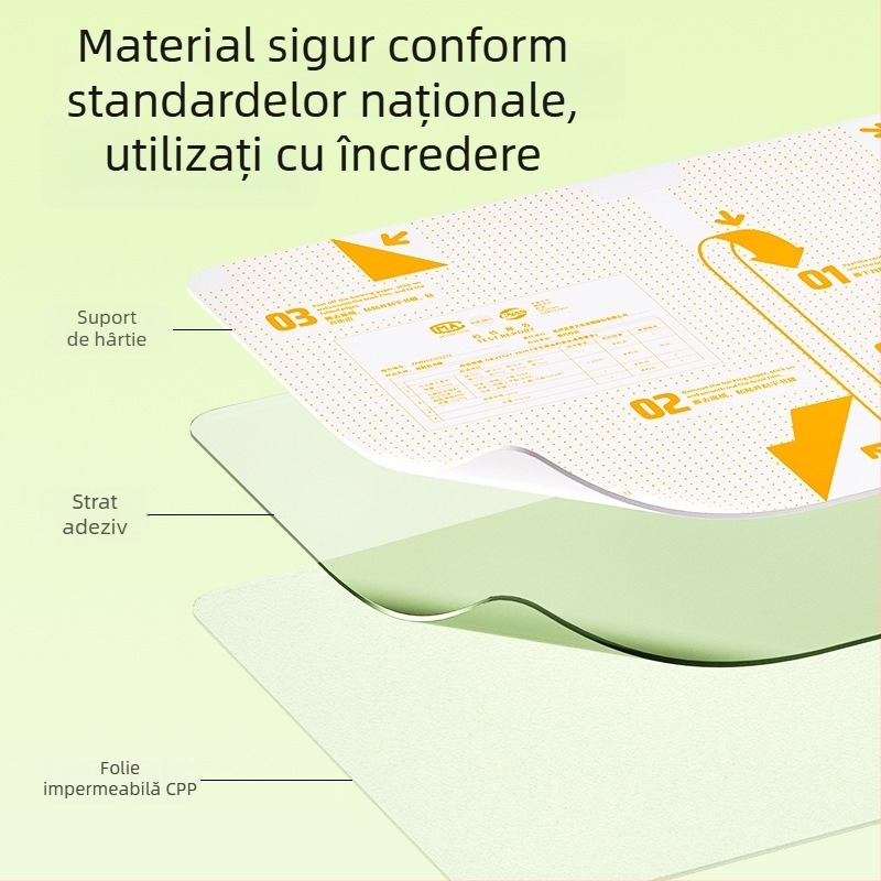 Blue Fruit husă de carte transparentă autoadezivă, segmentată, impermeabilă, pentru elevi din învățământul primar și gimnazial