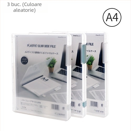 Cutie de depozitare pentru documente A5/A4, rezistentă la praf, cu sertar glisant pentru documente și certificate