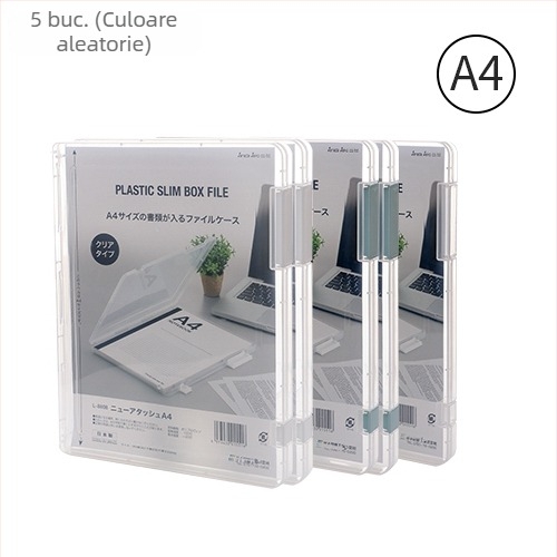Cutie de depozitare pentru documente A5/A4, rezistentă la praf, cu sertar glisant pentru documente și certificate