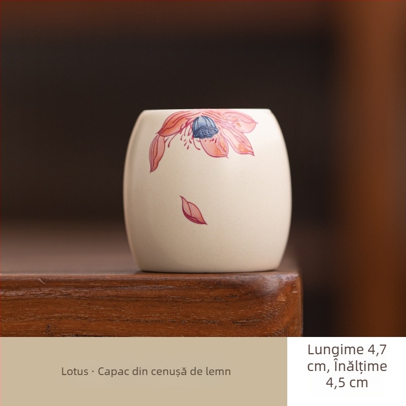 Suport ceramic pentru capacul ceainicului cu glazură din cenușă, suport pentru capac și decor pentru ceremonia ceaiului, lucrat manual