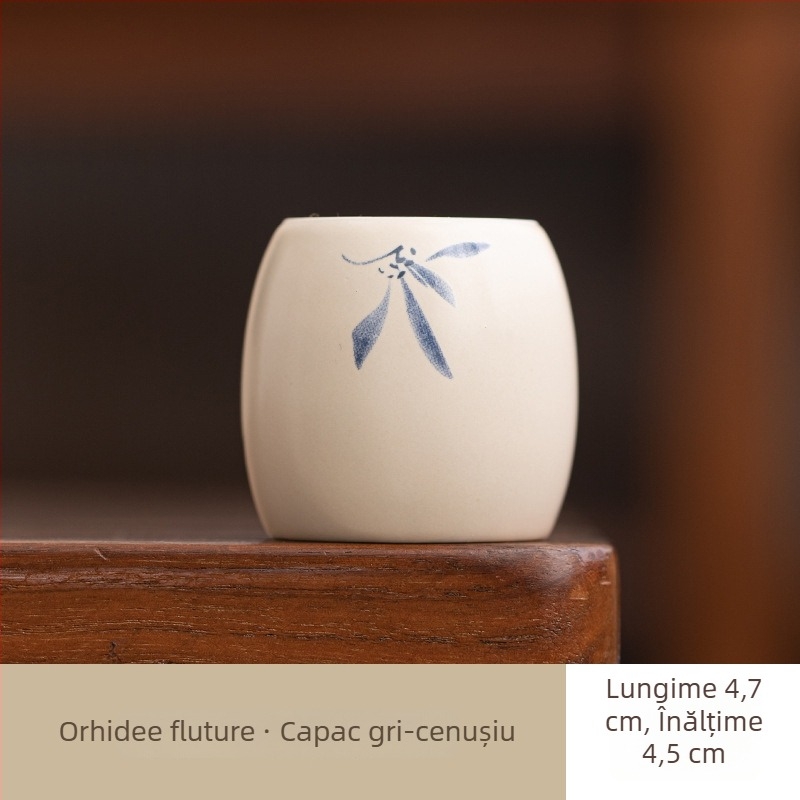 Suport ceramic pentru capacul ceainicului cu glazură din cenușă, suport pentru capac și decor pentru ceremonia ceaiului, lucrat manual