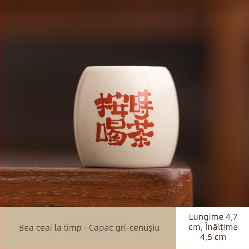 Suport ceramic pentru capacul ceainicului cu glazură din cenușă, suport pentru capac și decor pentru ceremonia ceaiului, lucrat manual