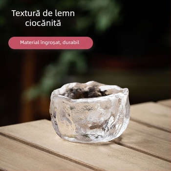 Ceașcă de ceai din cristal în stil japonez, cu aurire, pentru uz casnic — ceașcă Gongfu individuală