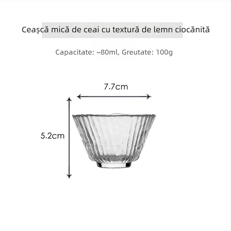 Ceașcă de ceai din cristal în stil japonez, cu aurire, pentru uz casnic — ceașcă Gongfu individuală