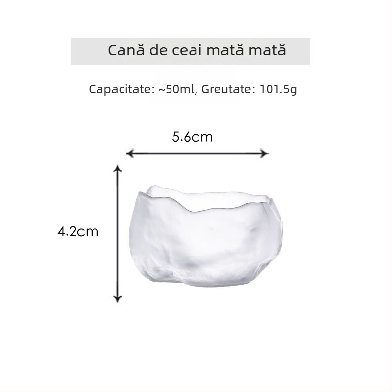 Ceașcă de ceai din cristal în stil japonez, cu aurire, pentru uz casnic — ceașcă Gongfu individuală