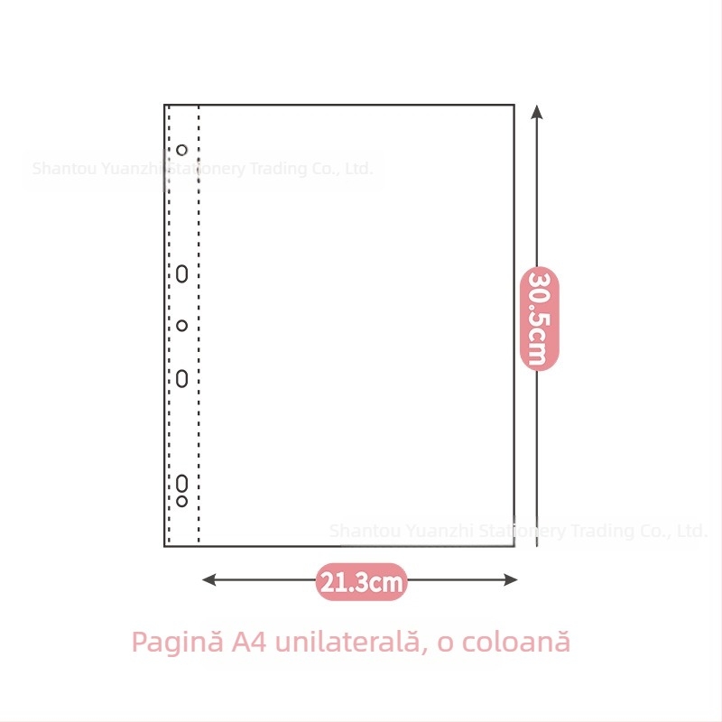 Album de carduri din piele A4 cu 9 buzunare, sistem cu foi detașabile, pentru suveniruri ale vedetelor, 50 de pagini, imprimare logo disponibil.