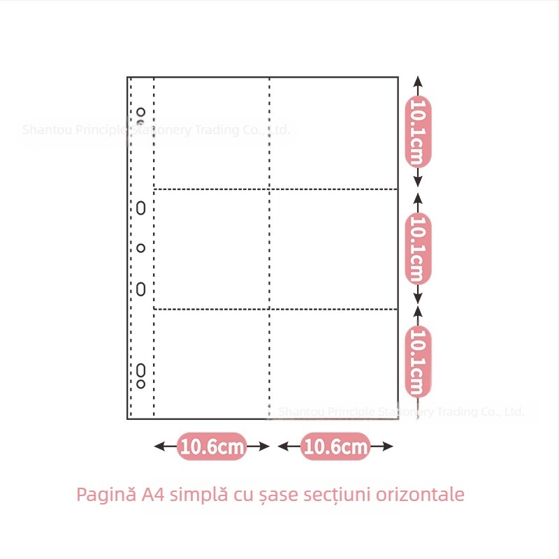 Album de carduri din piele A4 cu 9 buzunare, sistem cu foi detașabile, pentru suveniruri ale vedetelor, 50 de pagini, imprimare logo disponibil.