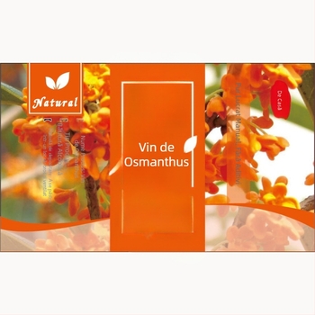 Etichetă autoadezivă Kraft pentru sticle de vin de fructe, pătrată, 9 × 5,5 cm, design Peach Blossom, Bayberry, Osmanthus, Mulberry, Lychee, Cherry, Dragon Fruit, Hawthorn, Green Plum, Blueberry, Rose și Renzijiu