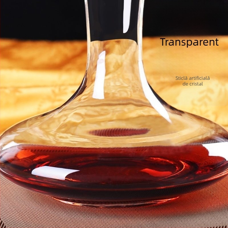 Decantor mic rapid din sticlă de cristal fără plumb, pentru vin roșu, stil european, decantor personalizat