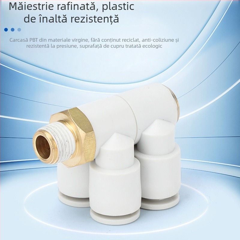 Sway cuplaj pneumatic KQ cu două capete, 2 grupuri, cuplă rotativă cu inserare rapidă KQ2ZD