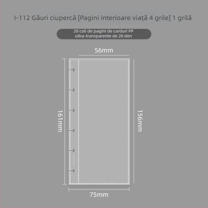 Album foto în stil Instagram, cu închizător de ciupercă și grilaj cu patru secțiuni pentru fotografii instantanee