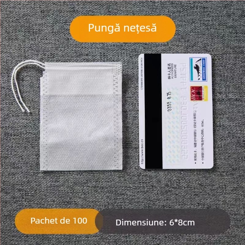 Sac de ceai din material nețesut, o singură utilizare, de calitate alimentară, pentru ceai, supă și decocturi din plante chineze.