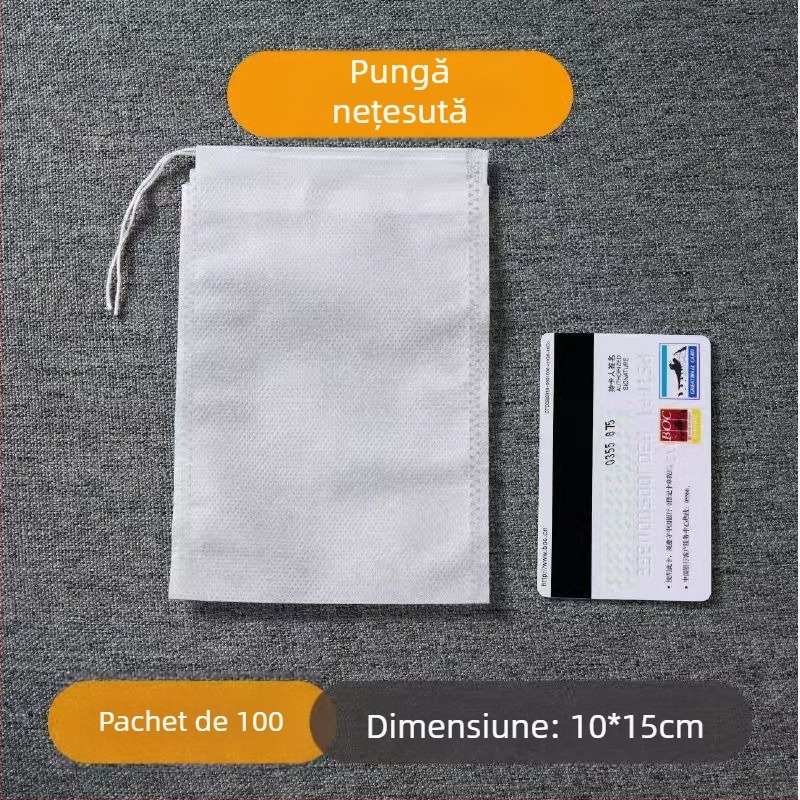 Sac de ceai din material nețesut, o singură utilizare, de calitate alimentară, pentru ceai, supă și decocturi din plante chineze.