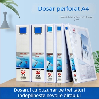 Ever Gain dosar A4 cu inserții PVC pe trei laturi și copertă
