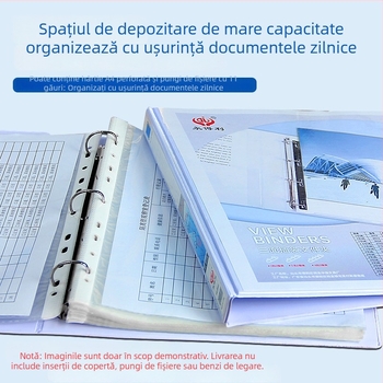 Ever Gain dosar A4 cu inserții PVC pe trei laturi și copertă