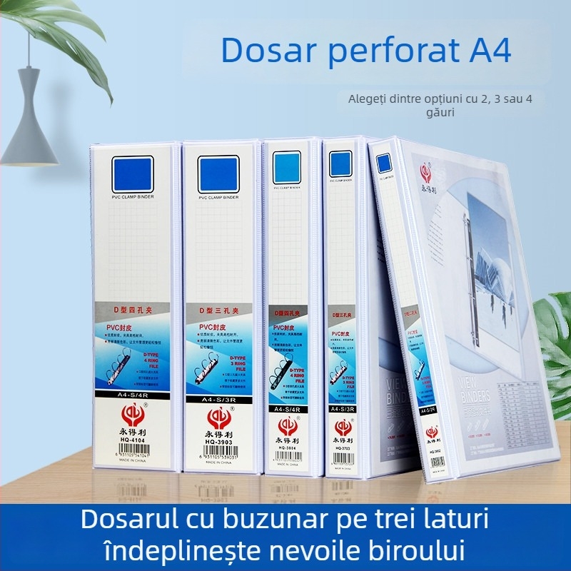 Ever Gain dosar A4 cu inserții PVC pe trei laturi și copertă
