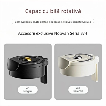 Nobvan ceașcă magnetică: compartiment magnetic pentru ceai, capac și corpul ceștii