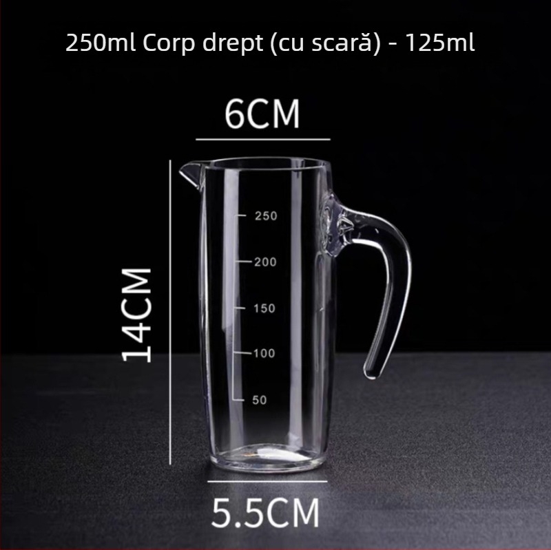 Dispenser de vin din acrilic PC, decantor din plastic rezistent cu scară de măsurare
