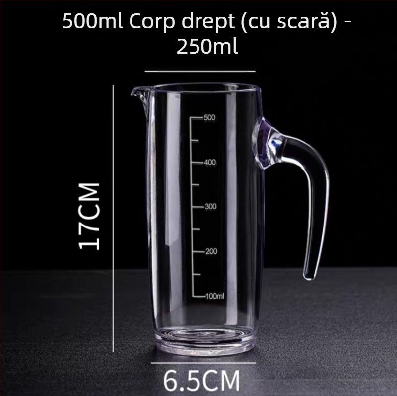 Dispenser de vin din acrilic PC, decantor din plastic rezistent cu scară de măsurare