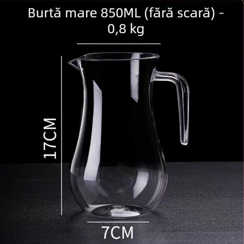 Dispenser de vin din acrilic PC, decantor din plastic rezistent cu scară de măsurare