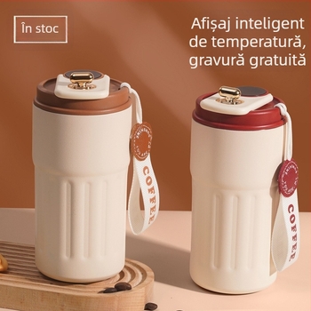 În stoc: cană termos din oțel inoxidabil 316, model nou 2025, cutie cadou cu șnur, ceașcă de cafea inteligentă