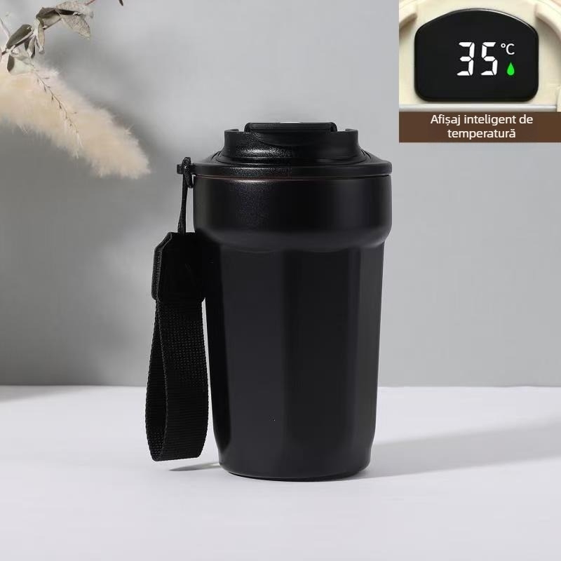 În stoc: cană termos din oțel inoxidabil 316, model nou 2025, cutie cadou cu șnur, ceașcă de cafea inteligentă