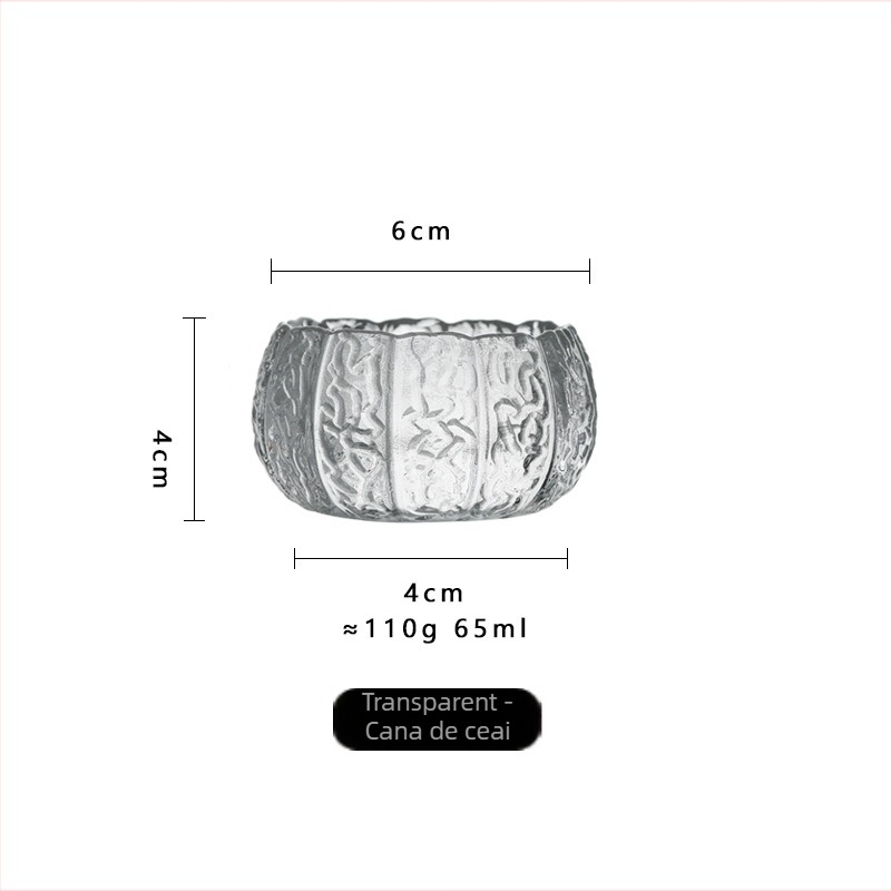 Ceșuțe de ceai din sticlă rezistentă la temperaturi înalte, cu capac, set de ceai pentru uz casnic, mic, design modern minimalist, anti-arzire, pentru 3–5 persoane
