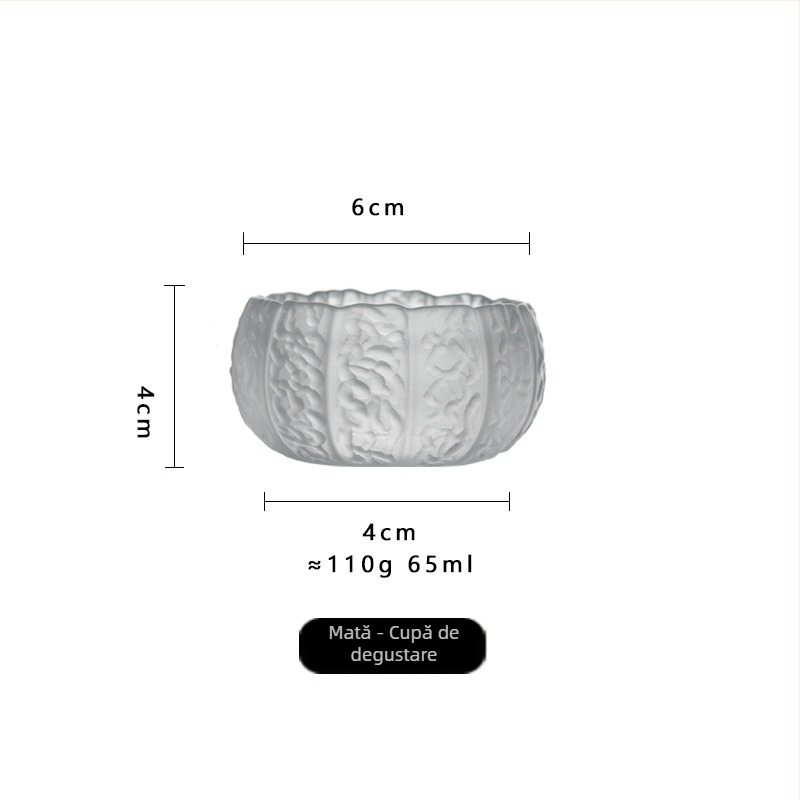 Ceșuțe de ceai din sticlă rezistentă la temperaturi înalte, cu capac, set de ceai pentru uz casnic, mic, design modern minimalist, anti-arzire, pentru 3–5 persoane