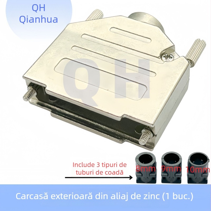 Conector D-Sub DB HDB15, trei rânduri, pini 26/44/50/62/78, masculin și feminin, pini plațați cu aur, tip lipire cu fir