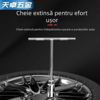 Cheie în formă de T pentru hex extern, manual, 6/7/8/10/14/17 mm