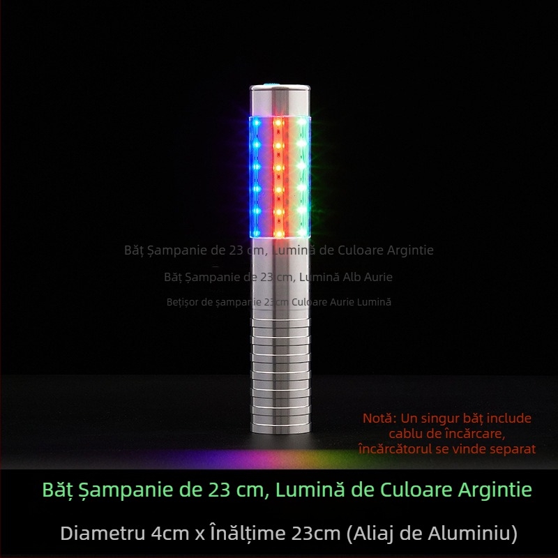 Baghetă LED reîncărcabilă, cu efect de flash, pentru baruri și cluburi