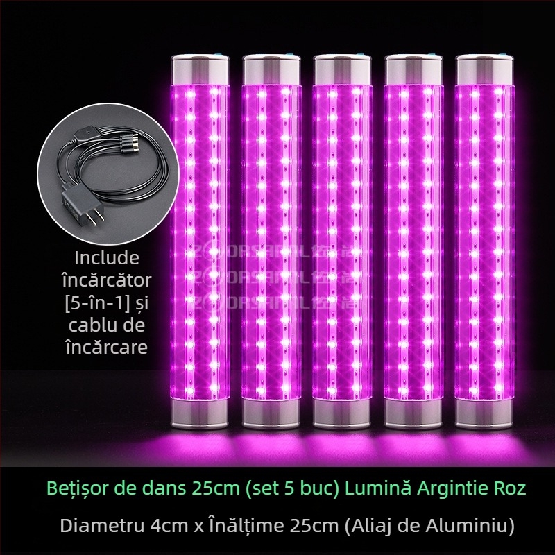 Baghetă LED reîncărcabilă, cu efect de flash, pentru baruri și cluburi