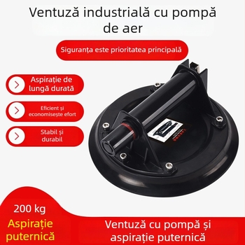 Cupă de vid pentru plăci ceramice și sticlă, cu pompă manuală, aspirație puternică pentru ridicarea plăcilor mari