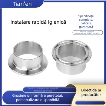 Fitinguri rapide din oțel inoxidabil, grad igienic, 304, cleme pentru sudură