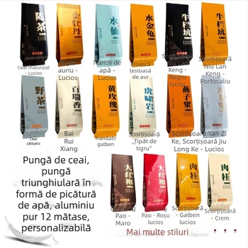 Ceai de roc în pliculețe mici: Dahongpao, Bujor auriu, Trandafir galben, Scorțișoară, Narcis