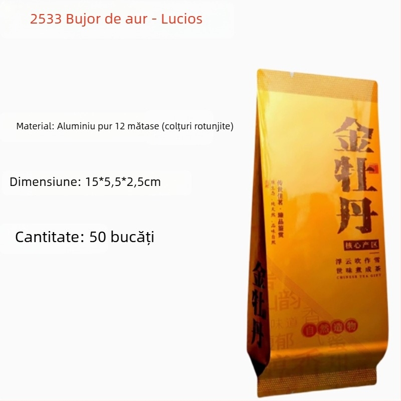 Ceai de roc în pliculețe mici: Dahongpao, Bujor auriu, Trandafir galben, Scorțișoară, Narcis